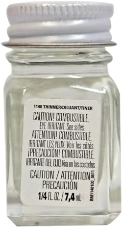 Testors Enamel Paint Thinner 025 Oz