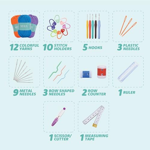 Mira HandCrafts Crochet Kit for Beginners