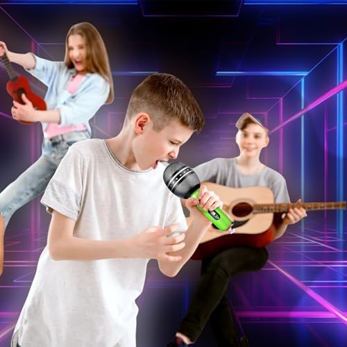 12PCS Inflatable Microphones Assorted Colors