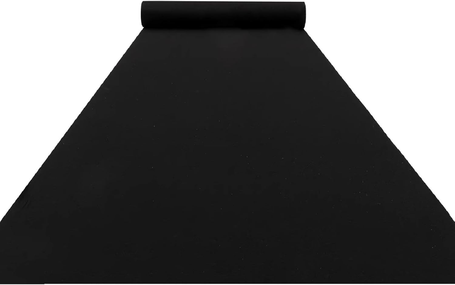 Black Aisle Runner for Weddings Non-Slip Bridal Carpet Rug