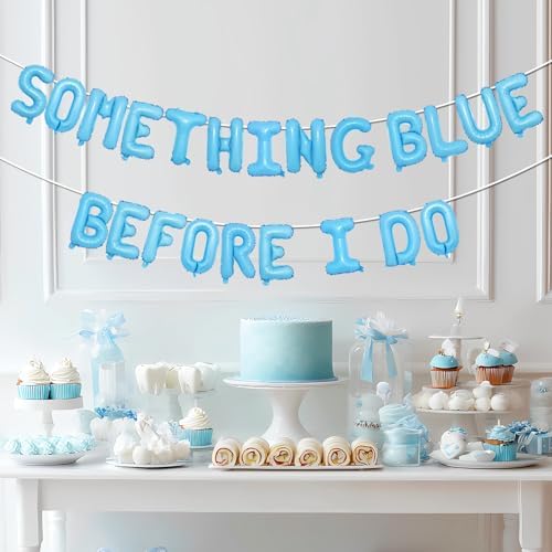Something Blue Before I Do Foil Balloon Set