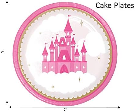 Pink Princess Party Supplies for 16 Guests