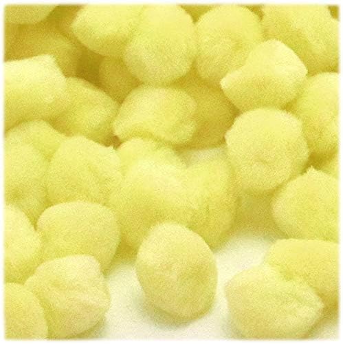 The Crafts Outlet 10-Piece Yellow Pom Poms