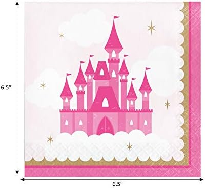 Pink Princess Party Supplies for 16 Guests