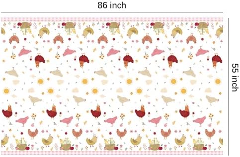 Chicken Party Decorations Tablecloth 3 Pack