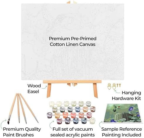 Ledgebay Paint by Numbers Kit for Adults Framed Canvas