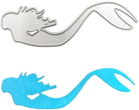 Mermaid Themed Metal Cutting Dies for Scrapbooking and Card Making