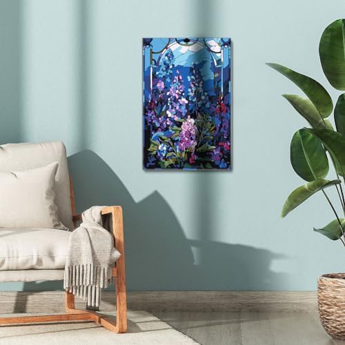 Framed Paint by Numbers Kit for Adults Beginners 78x118 Inch Canvas with Wooden Easel and Frame