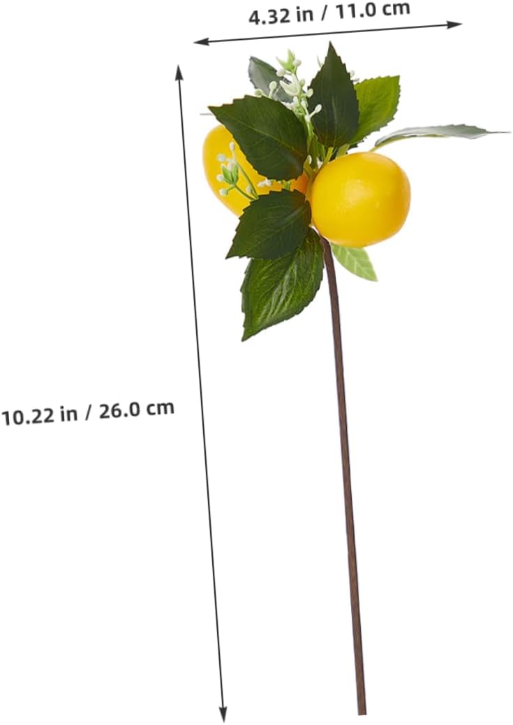 PRETYZOOM Artificial Lemon Napkin Ring Holder Decor
