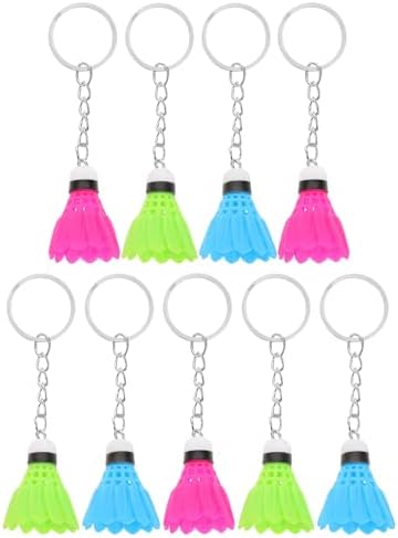 LUOZZY 9 Pcs Mini Badminton Ball Keychains
