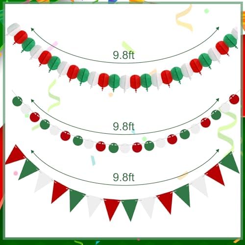 Marspark 44 Pcs Mexican Independence Day Decorations Set