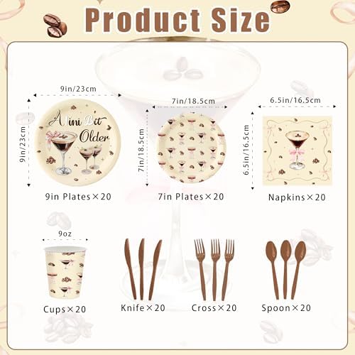 A Tini Bit Older 140 Pcs Party Supplies Set for 20 Guests