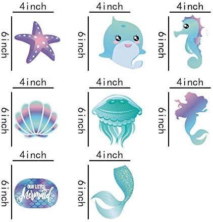 30 Ct Mermaid Hanging Swirl Decorations for Kids and Parties