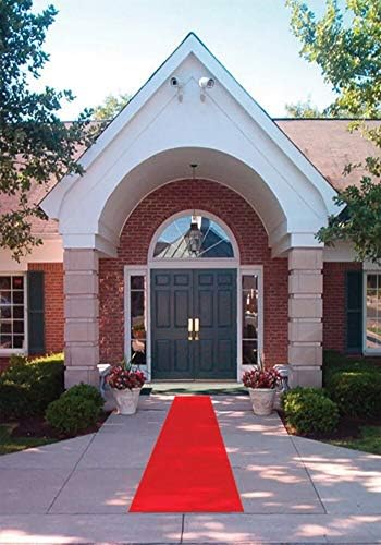 Movie Night Red Aisle Runner 24in x 15ft Wedding Carpet Decor