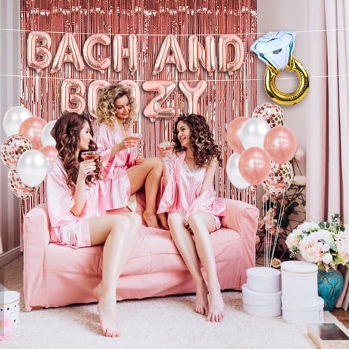 Bachelorette Party Decorations Rose Gold Balloons Kit