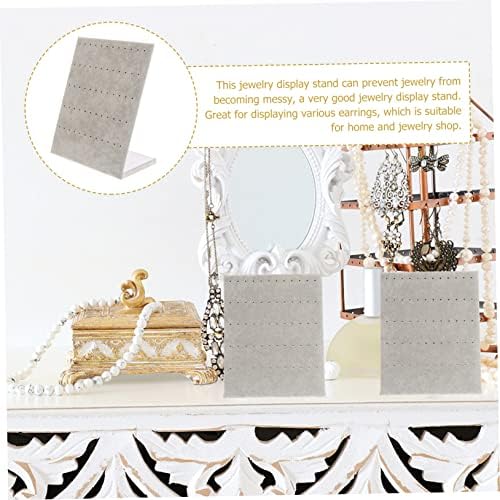 KESYOO 2pcs Vertical Earring Stand Flannelette Jewelry Display Holder for Earrings and Accessories