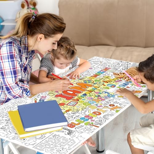 Positive Affirmations Coloring Poster for Kids