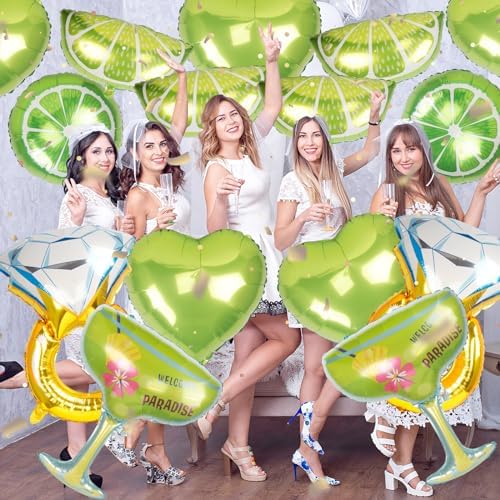 16 Pcs Margarita Bachelorette Balloons Wedding Decor
