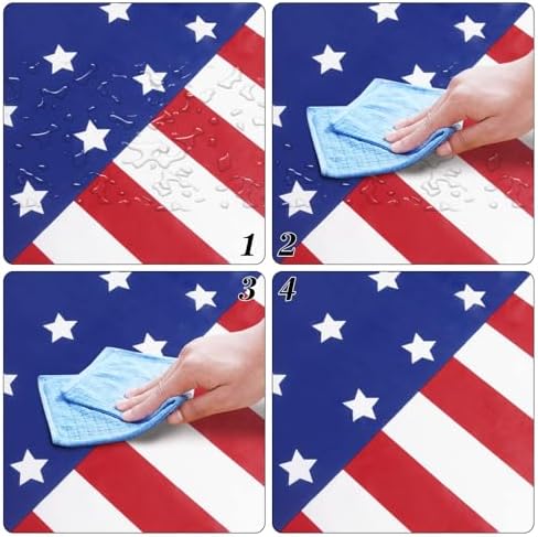 Childom 3 Pack Patriotic Tablecloths 54x108 Inches
