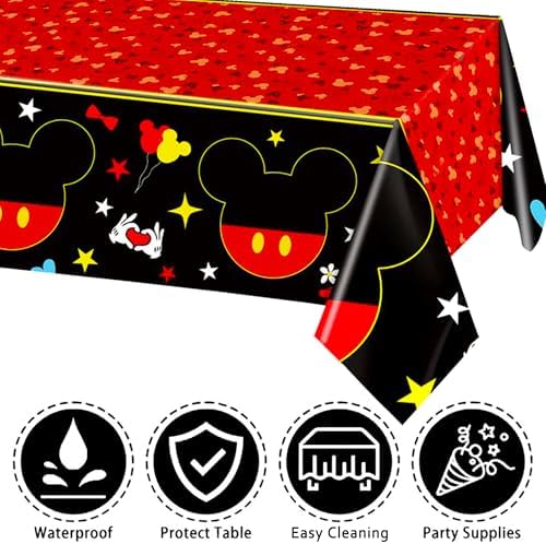 161Pcs Cartoon Mouse Party Decorations Tableware Set