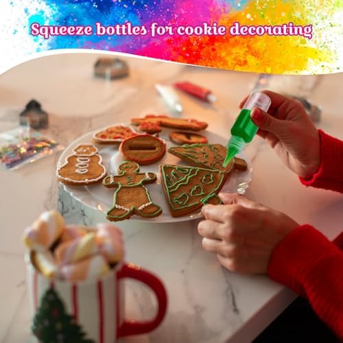 100 Pcs 17 Oz Plastic Squeeze Bottles for Paint Crafts Empty Sand Art Supplies with Leak-proof Top Caps