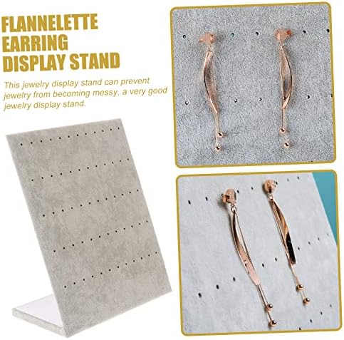 BESPORTBLE 2pcs Jewelry Display Stand Earring Organizers Velvet Suede