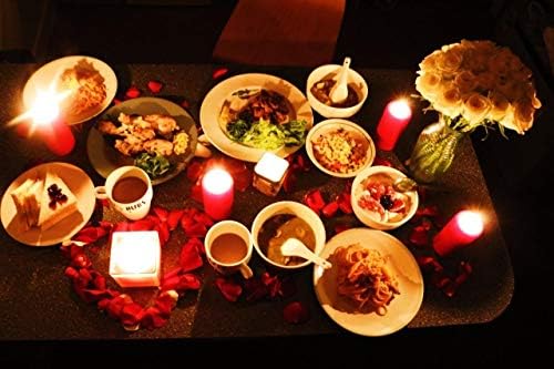 HEIPIN 2000 PCS Fake Rose Petals for Proposal Decorations and Aisle Runners for Weddings