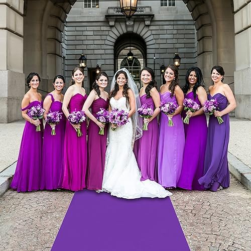 Purple Carpet Runner for Party - 26X15ft