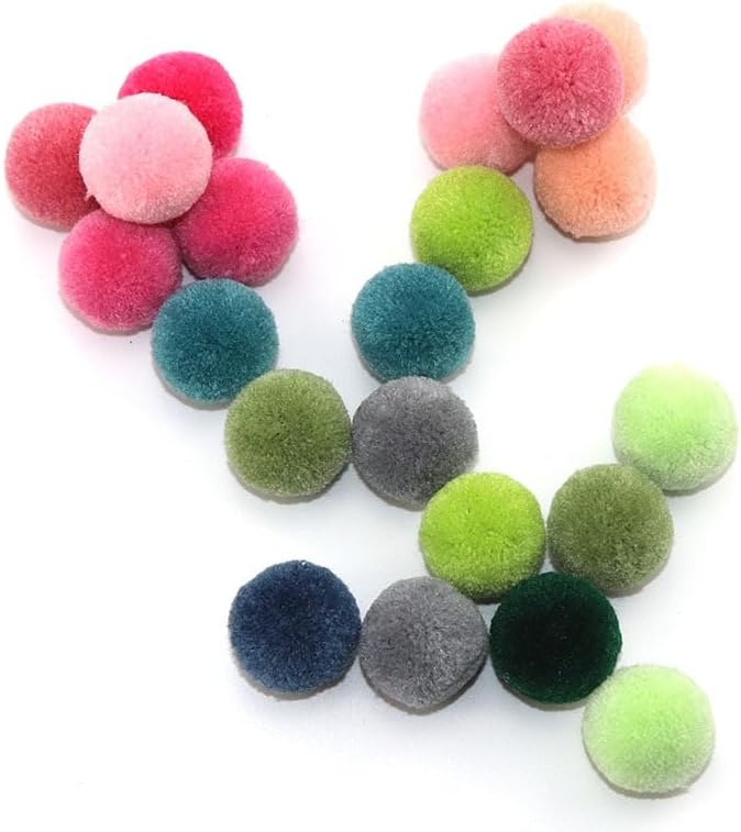 GIOTEL 70Pcs 25mm Tissue Pom Poms for DIY Crafting