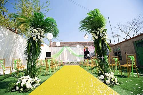 Yellow Sequin Glitter Aisle Runner 2FTx15FT Wedding