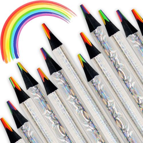 ThEast 30 Rainbow Colored Pencils for Kids and Adults
