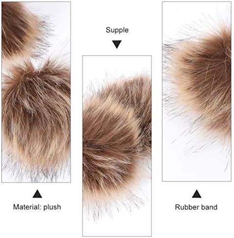 Fluffy Raccoon Faux Fur Ball Hat Decor