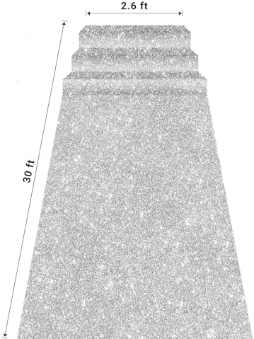 Glitter Carpet Runner 26FT x 30FT for Party and Event Decor