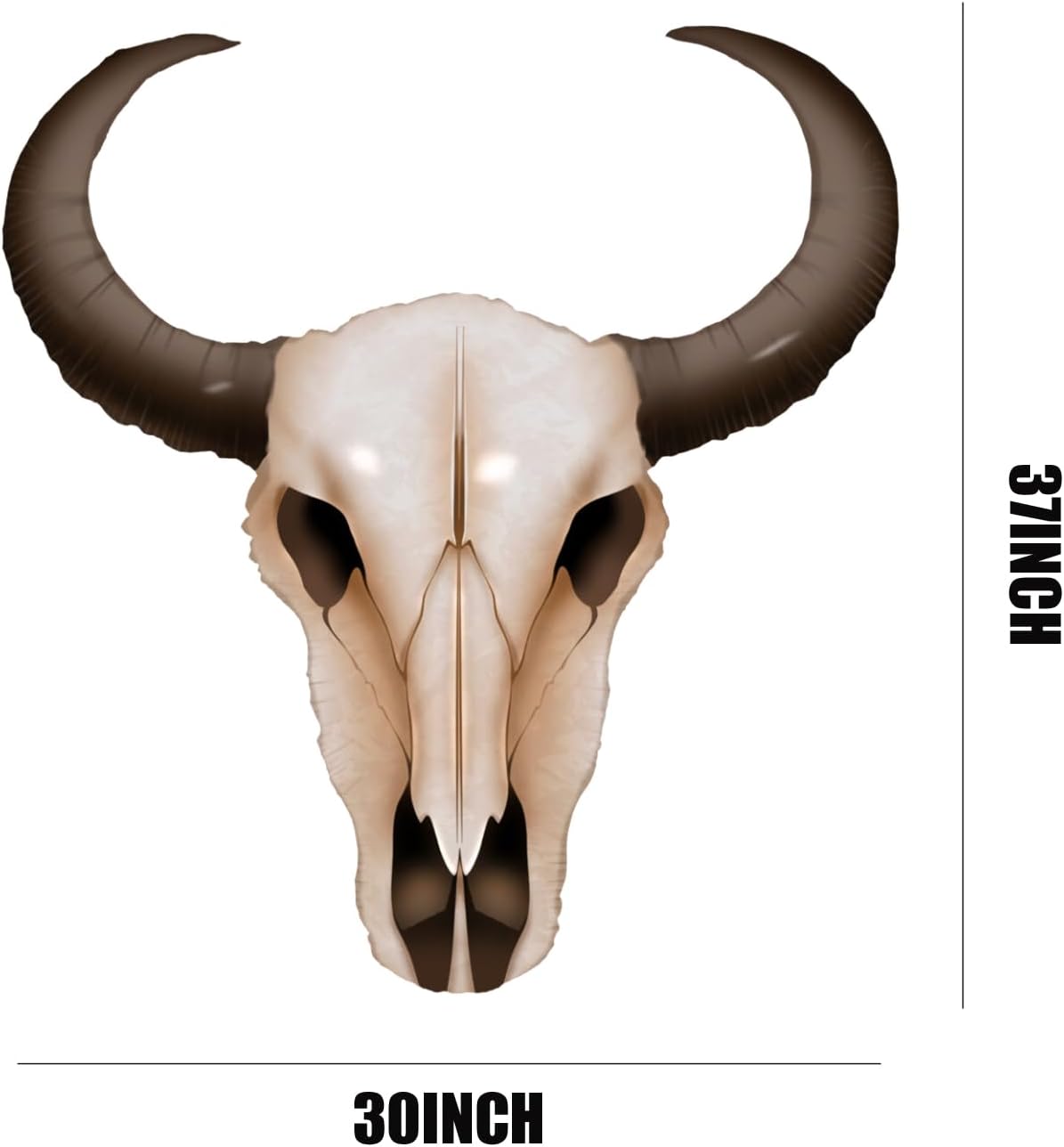 Jumbo 37 Inch Western Long Horn Cow Balloons Pack of 4