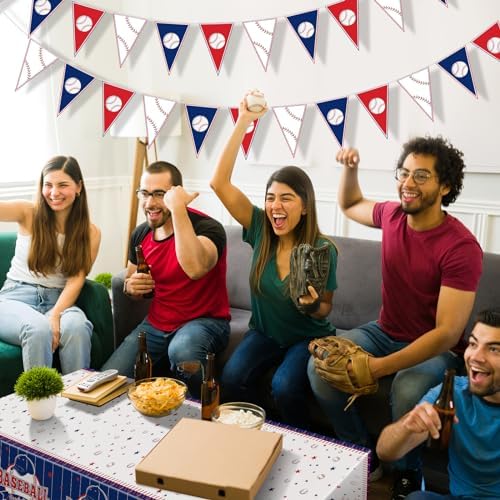 YUNVI 4 Pcs Baseball Party Decor Kit