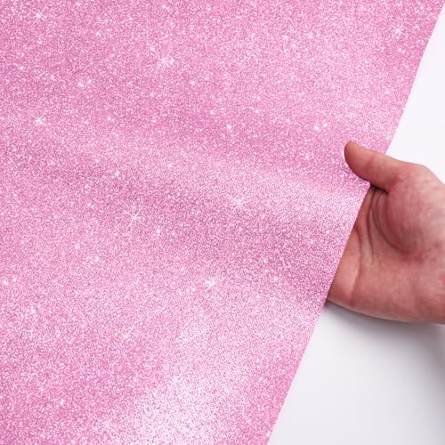 Glitter Carpet Runner for Party 26x30 ft Pink