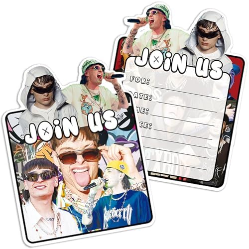 20pcs Peso-Pluma Invitation Cards for Birthday Party Decoration