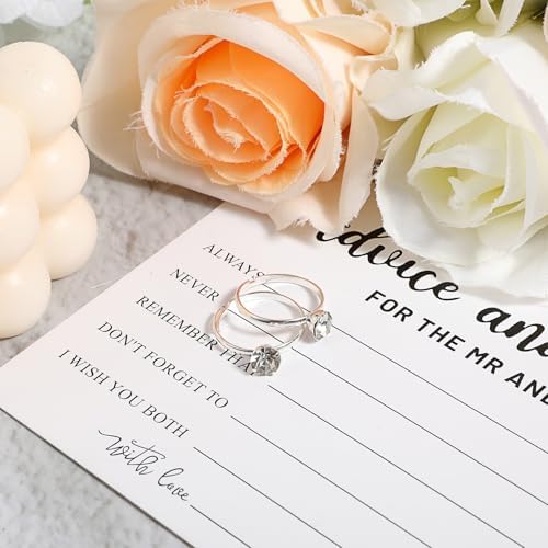 36 Packs Fake Diamond Rings for Bridal Shower Decorations