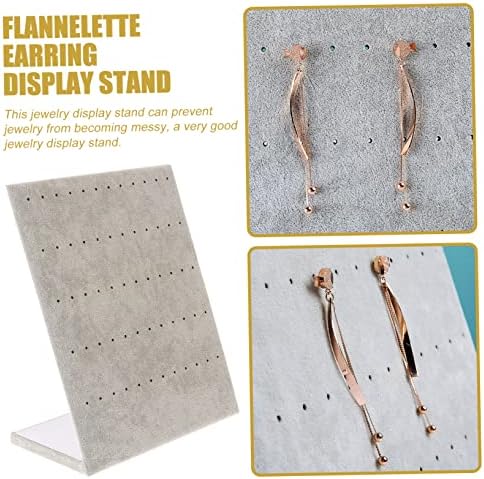 KESYOO 2pcs Vertical Earring Stand Flannelette Jewelry Display Holder for Earrings and Accessories