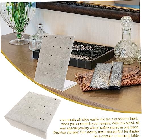 BESPORTBLE 2pcs Jewelry Display Stand Earring Organizers Velvet Suede