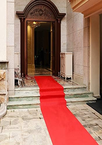Movie Night Red Aisle Runner 24in x 15ft Wedding Carpet Decor