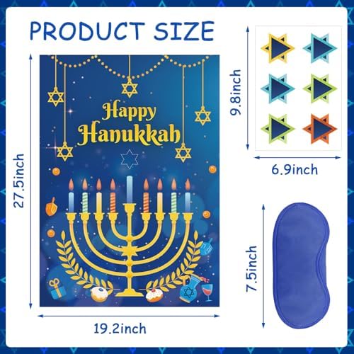 AUGSUN Hanukkah Decorations Game Set