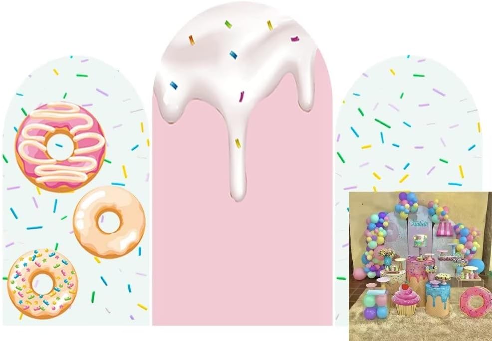 Girl Donut Birthday Party Table Cover Decor