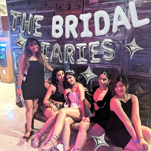 Bridal Diaries Silver Balloons Banner Decor