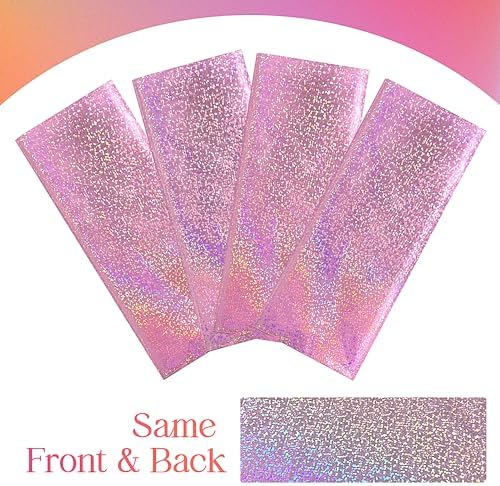 1 Piece Pale Pink Holographic Laser Tablecloth 40x108