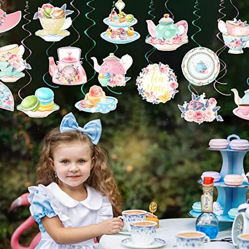 36 Piece Tea Party Hanging Swirl Decor Set