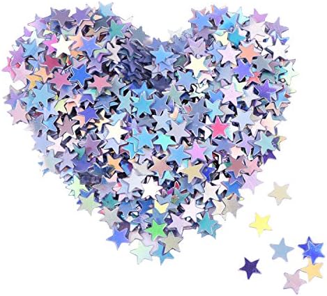 EBOOT Multicolor Holographic Star Confetti 14 Inch