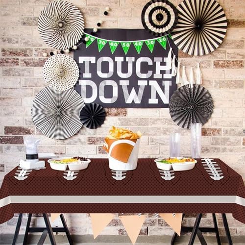 Football Party Decorations 54x108 Inch Tablecloth 2 Pack