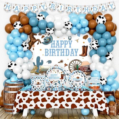 Cowboy Party Decorations Set for Boys
