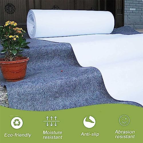 White Wedding Aisle Runner Rug 2mm Thick 1x30m Non-Slip Carpet